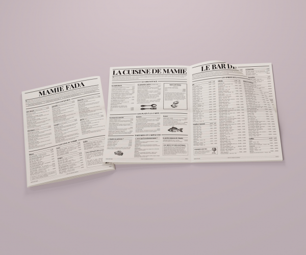Carte Mamie Fada restaurant