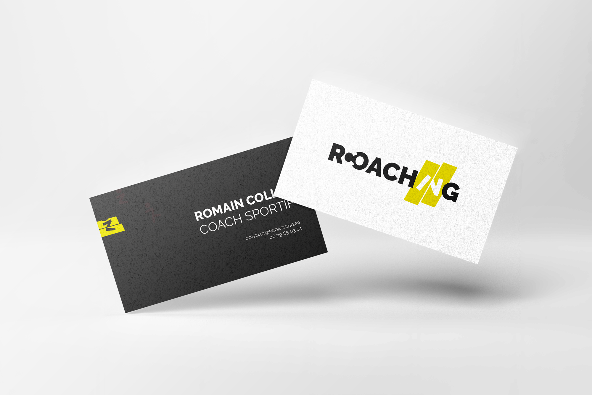 Portfolio Audemus Studio - Cartes de visite RCoaching - logo sport