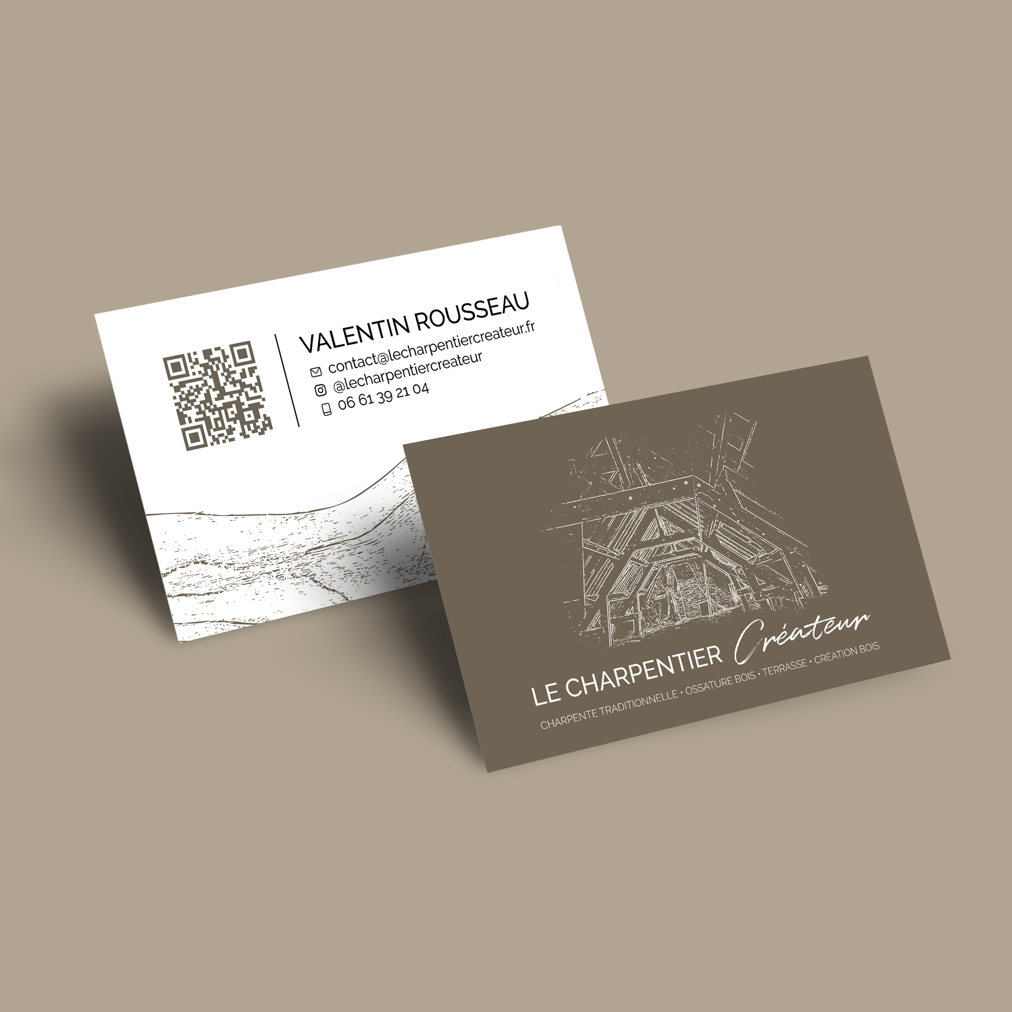 Carte de visite Le Charpentier Créateur
