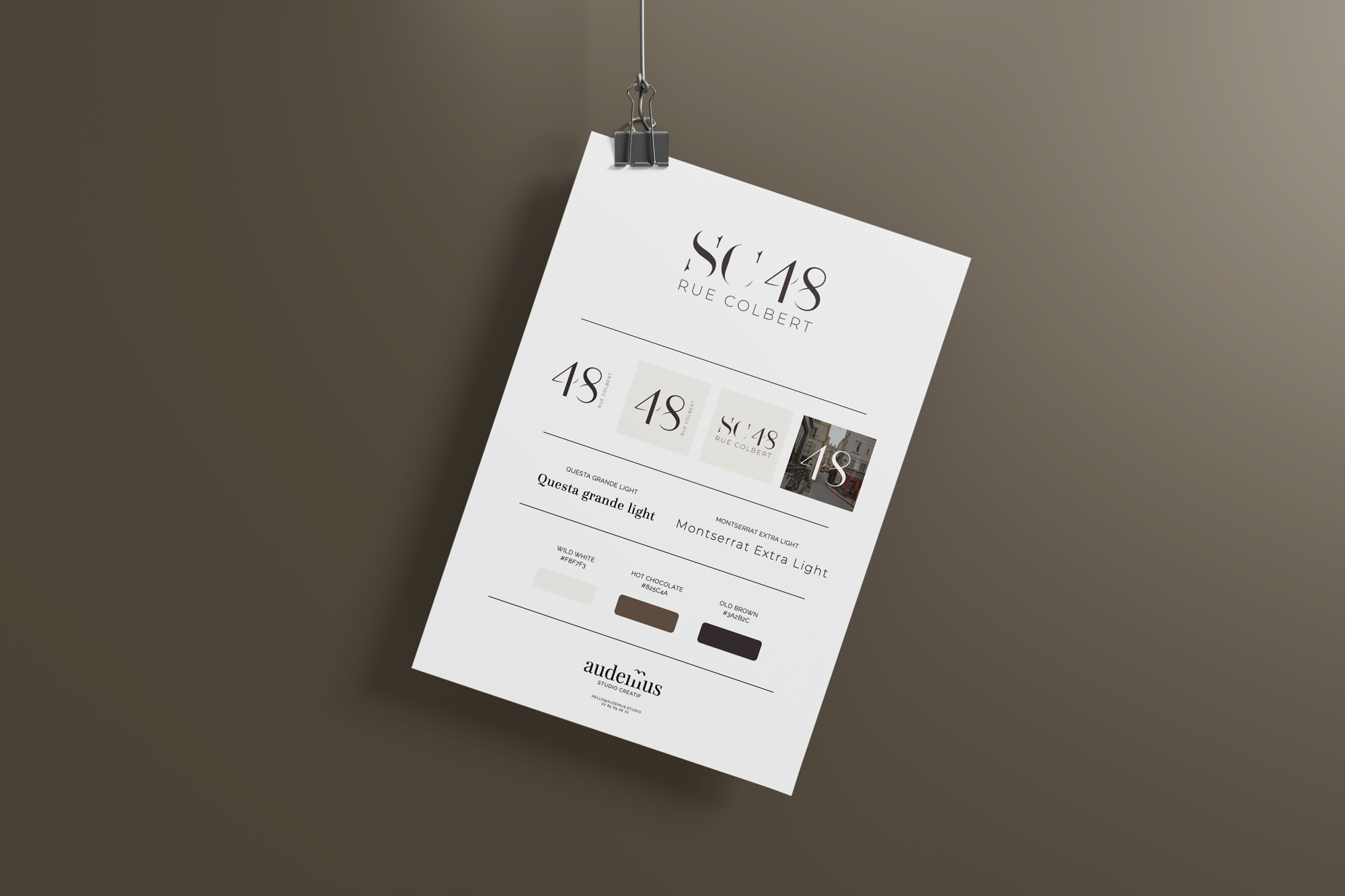 Branding simplifié - SCI immobilier - graphisme