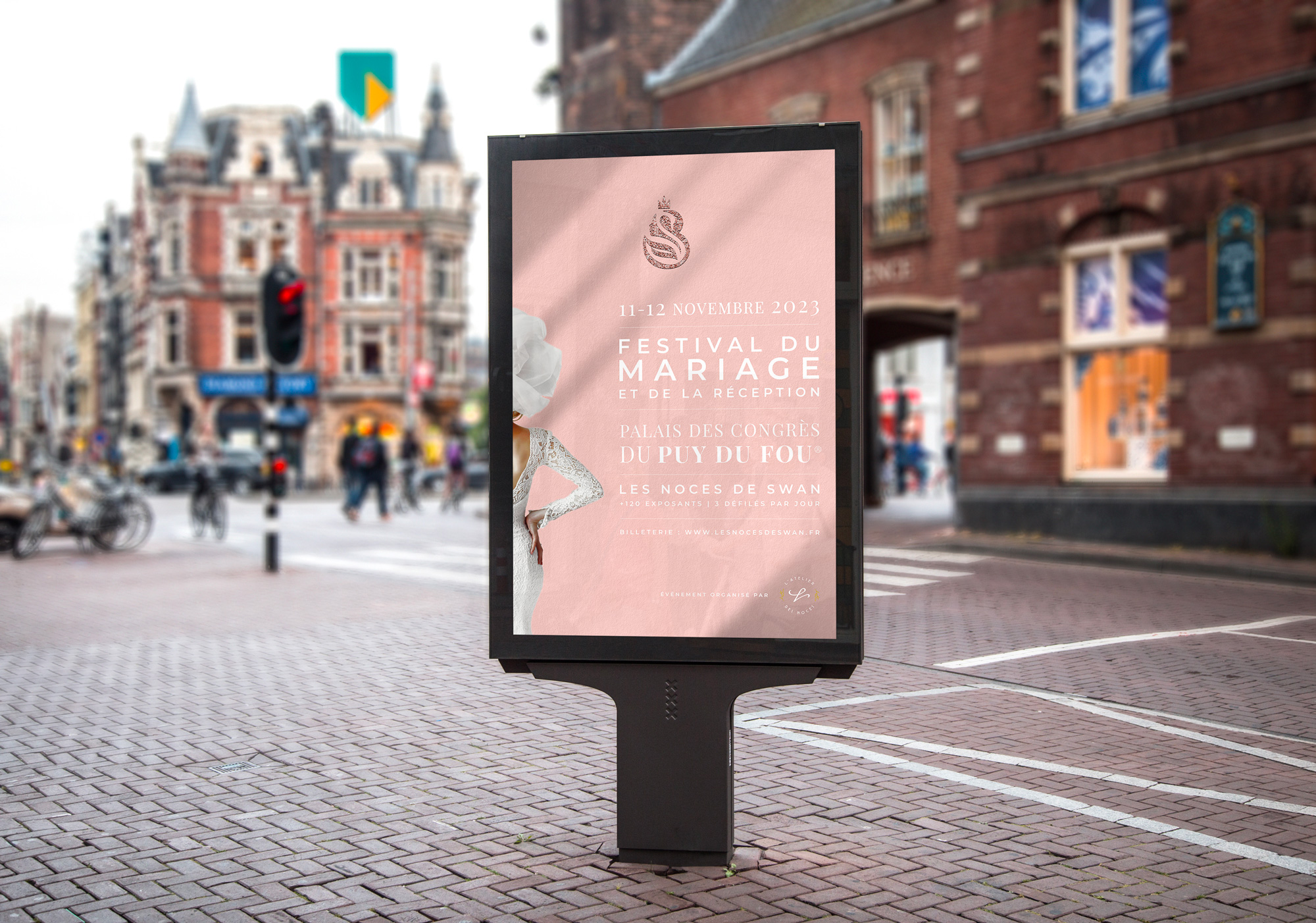 Affiche du festival du mariage Les Noces de Swan