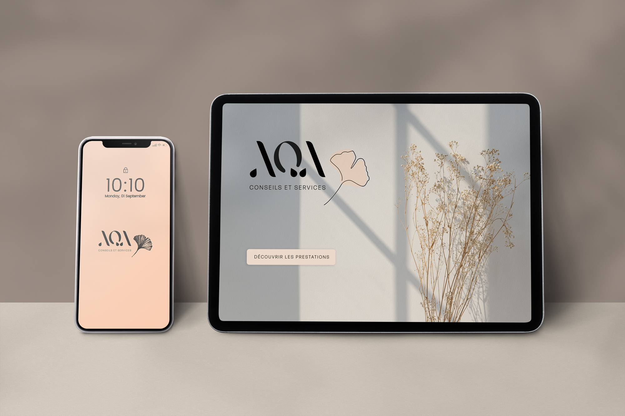 Responsive design - logo minimaliste - Audemus Studio Angers