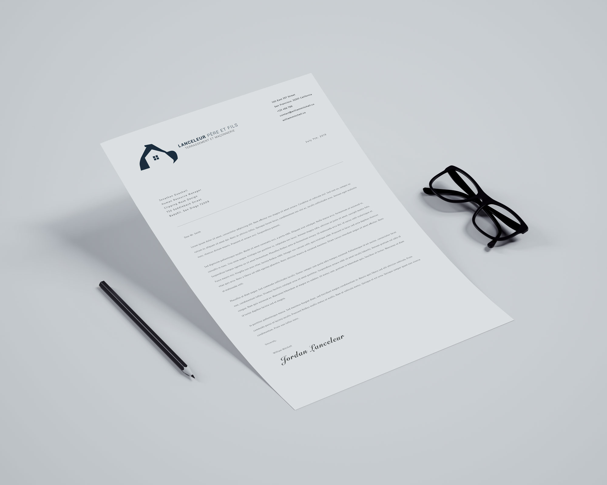 Création identité graphique artisan Angers