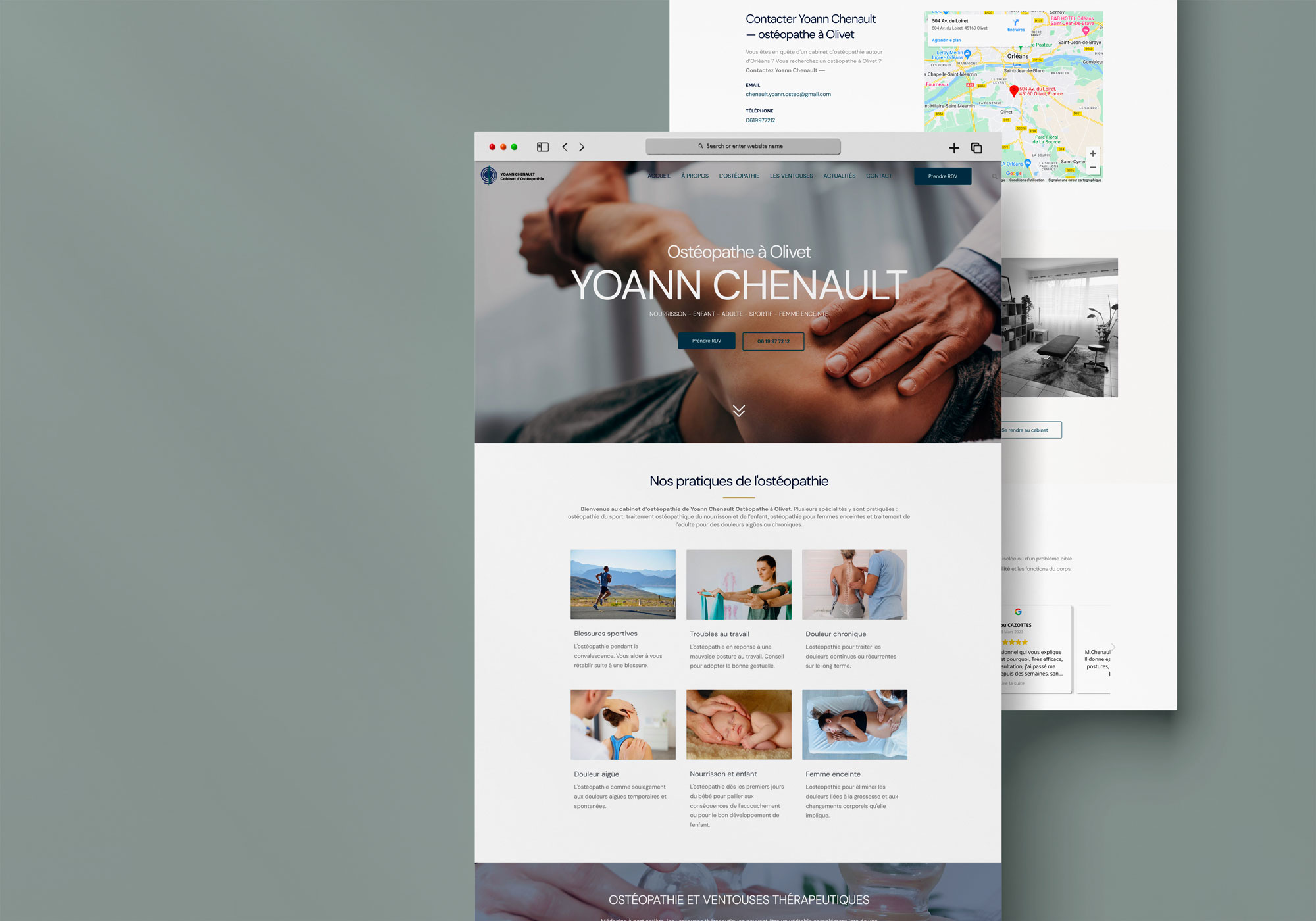 Création de site internet Ostéopathe Angers