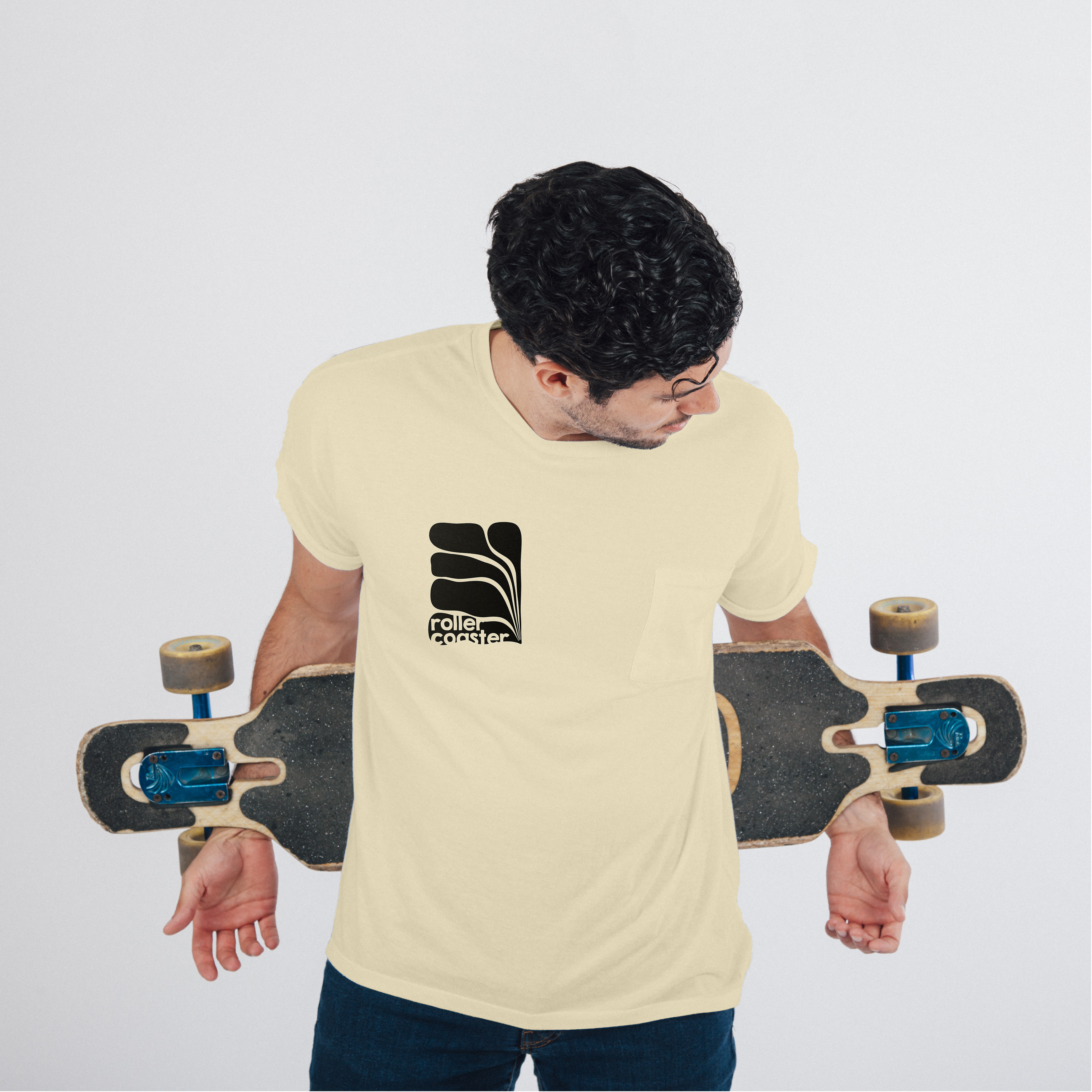 Branding marque de vêtements hipster skateboard