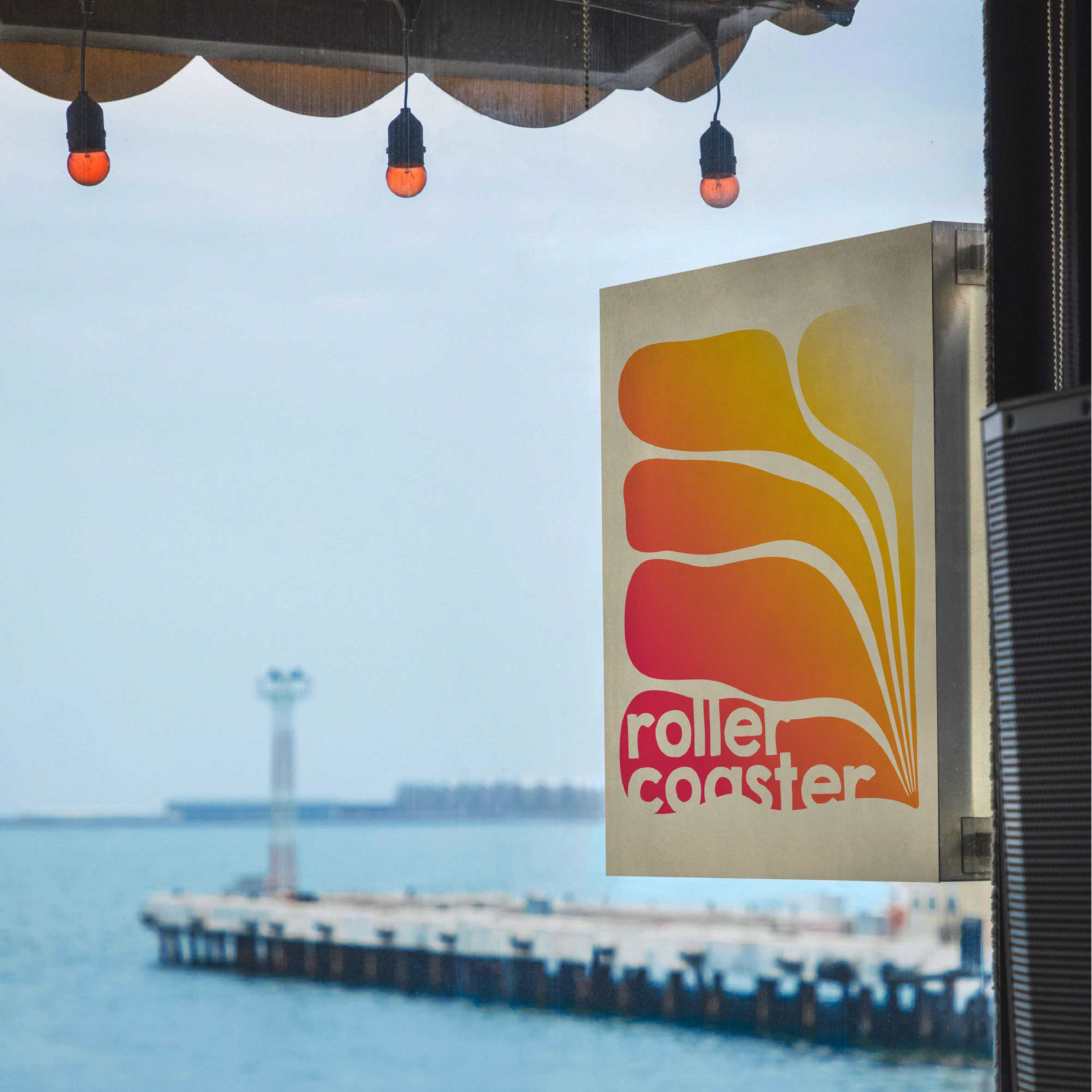 Logo guinguette, logo bar plage, Concept Store Hossegor Graphisme