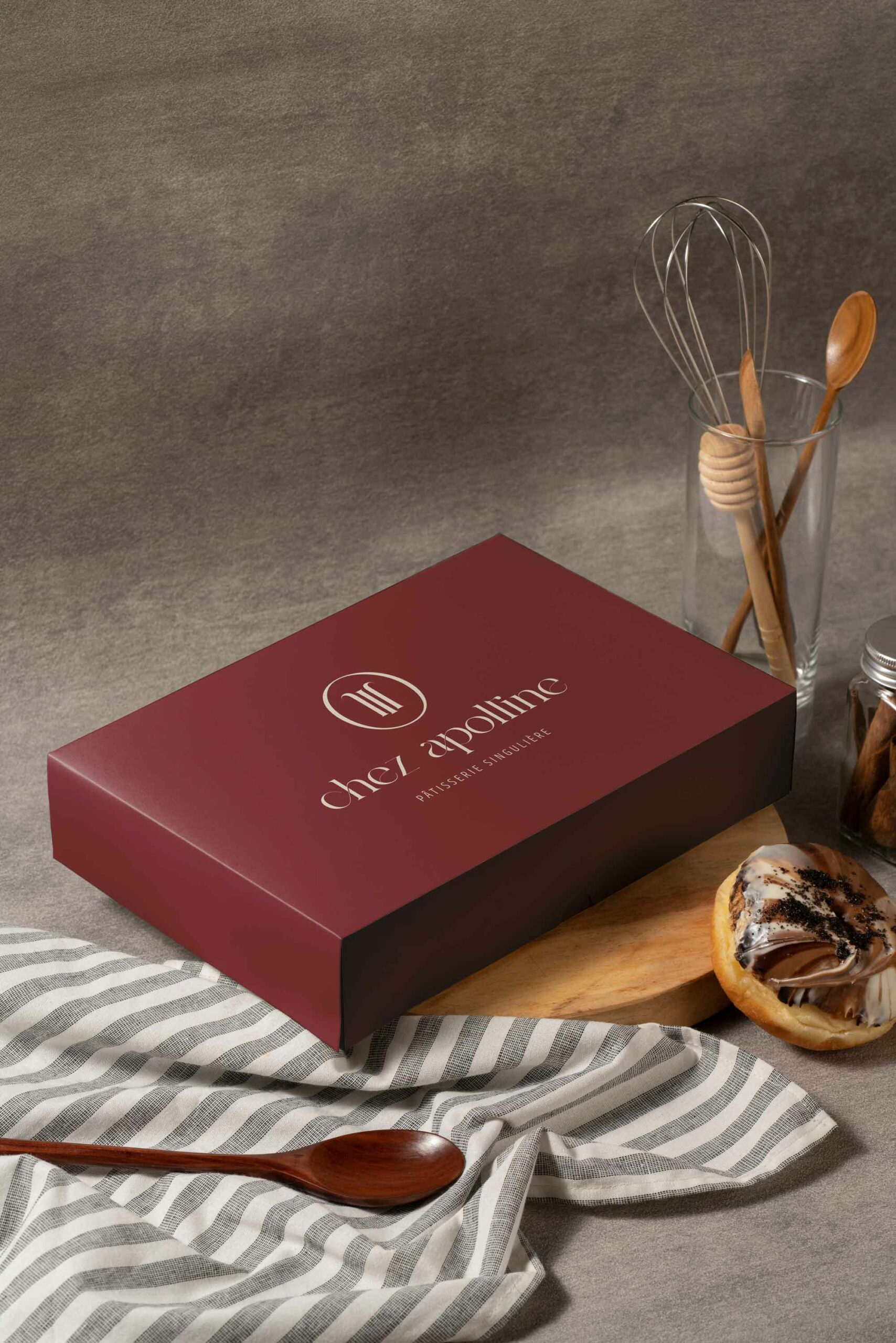 Inspi packaging - Chez Apolline - Pâtisserie | Création d'identité visuelle à Angers