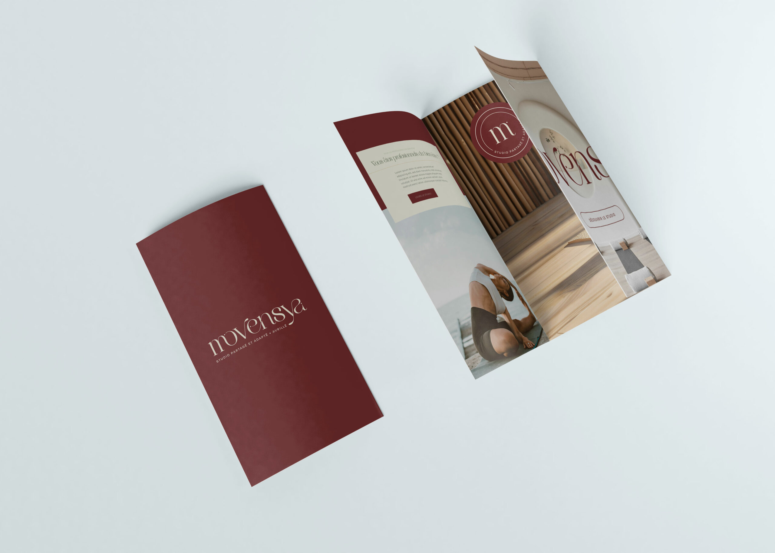 Brochure commercial Studio de yoga