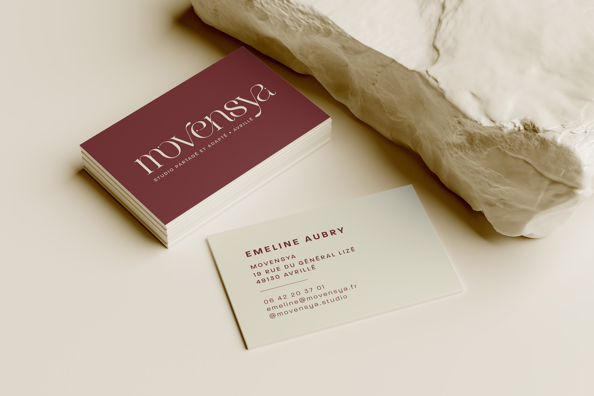 Carte de visite studio yoga