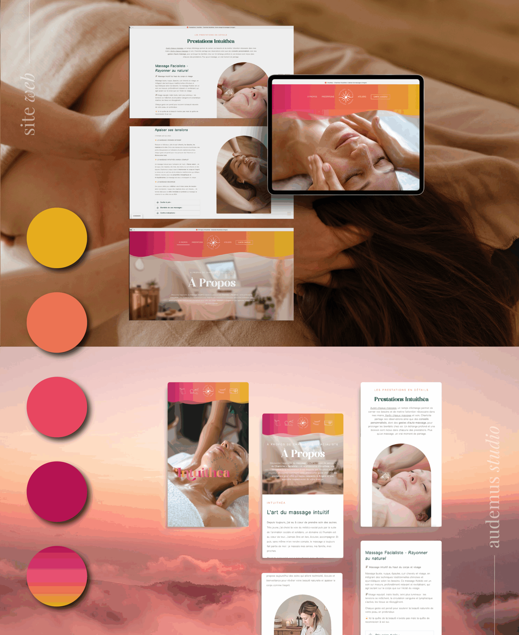 site web bien-être responsive