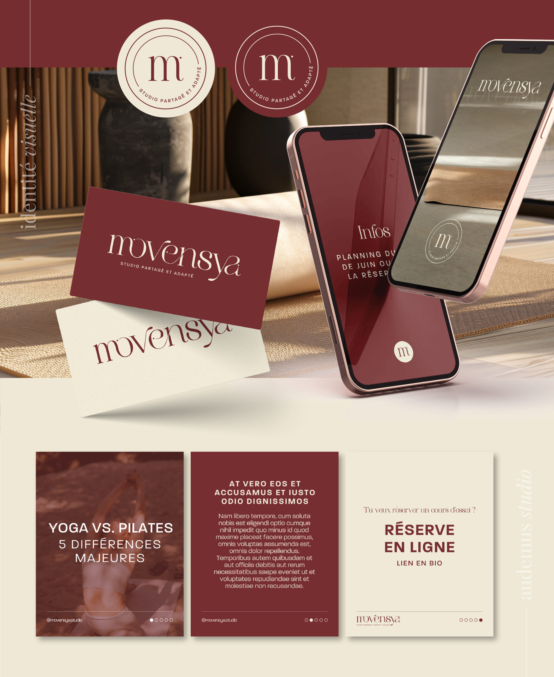 Template Instagram story studio de yoga