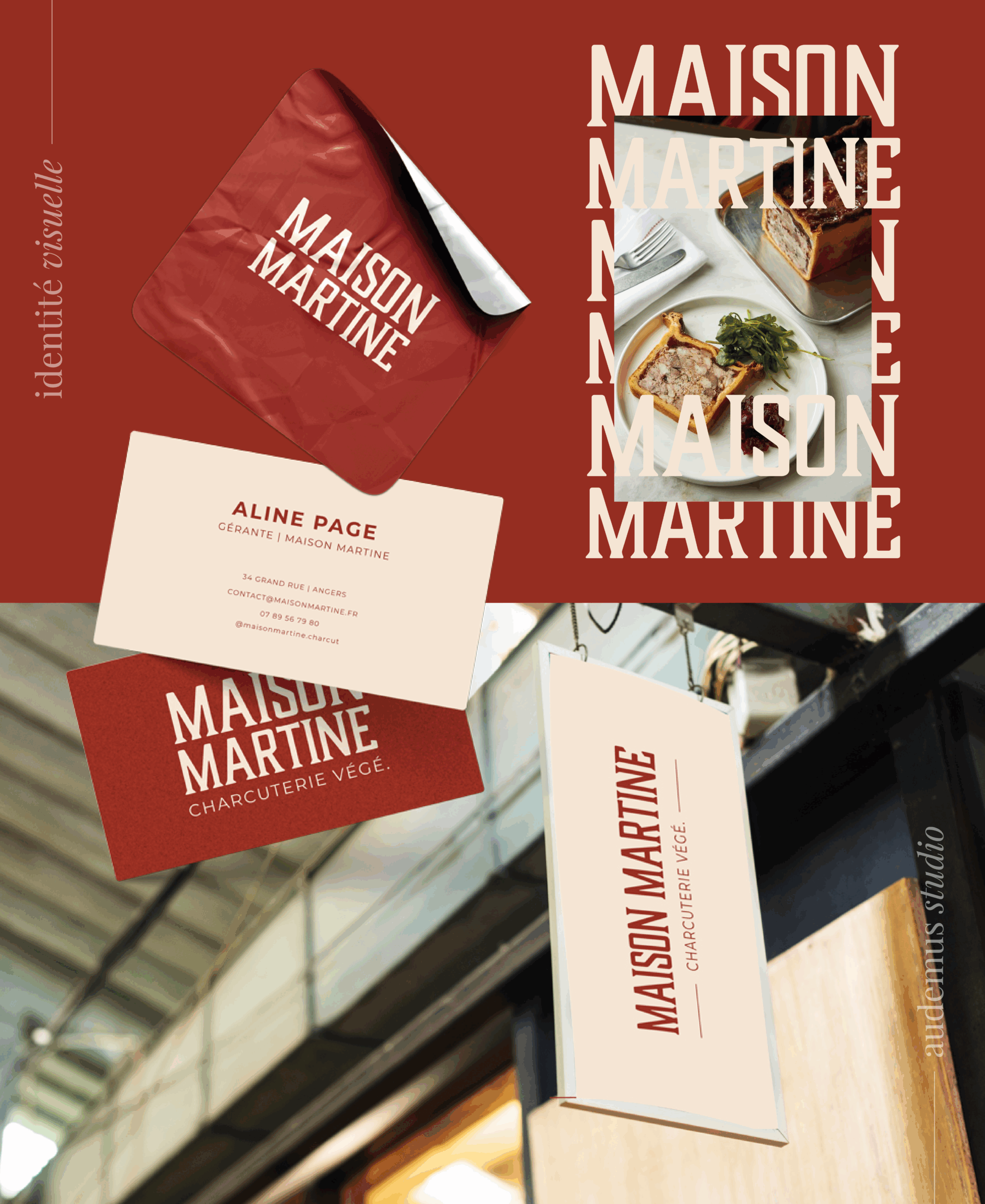 Création logotype charcuterie végétale Angers