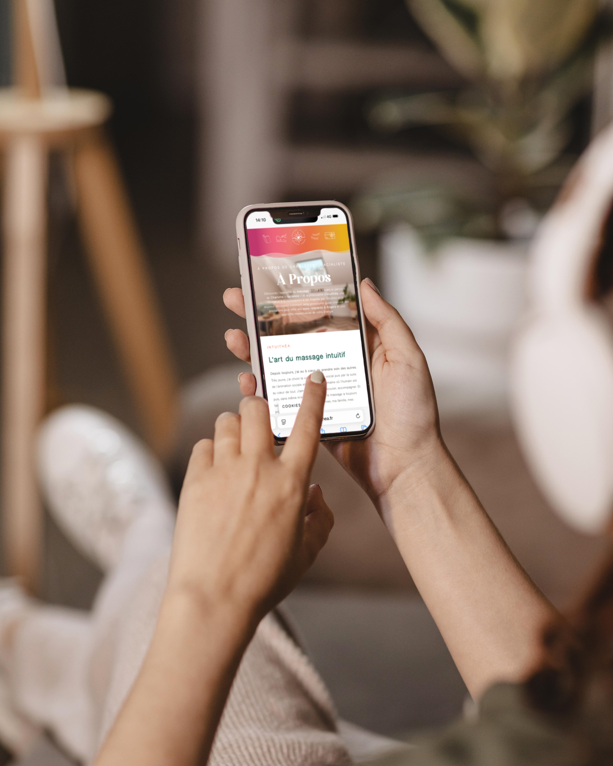 site internet thérapeute bien-être mobile friendly