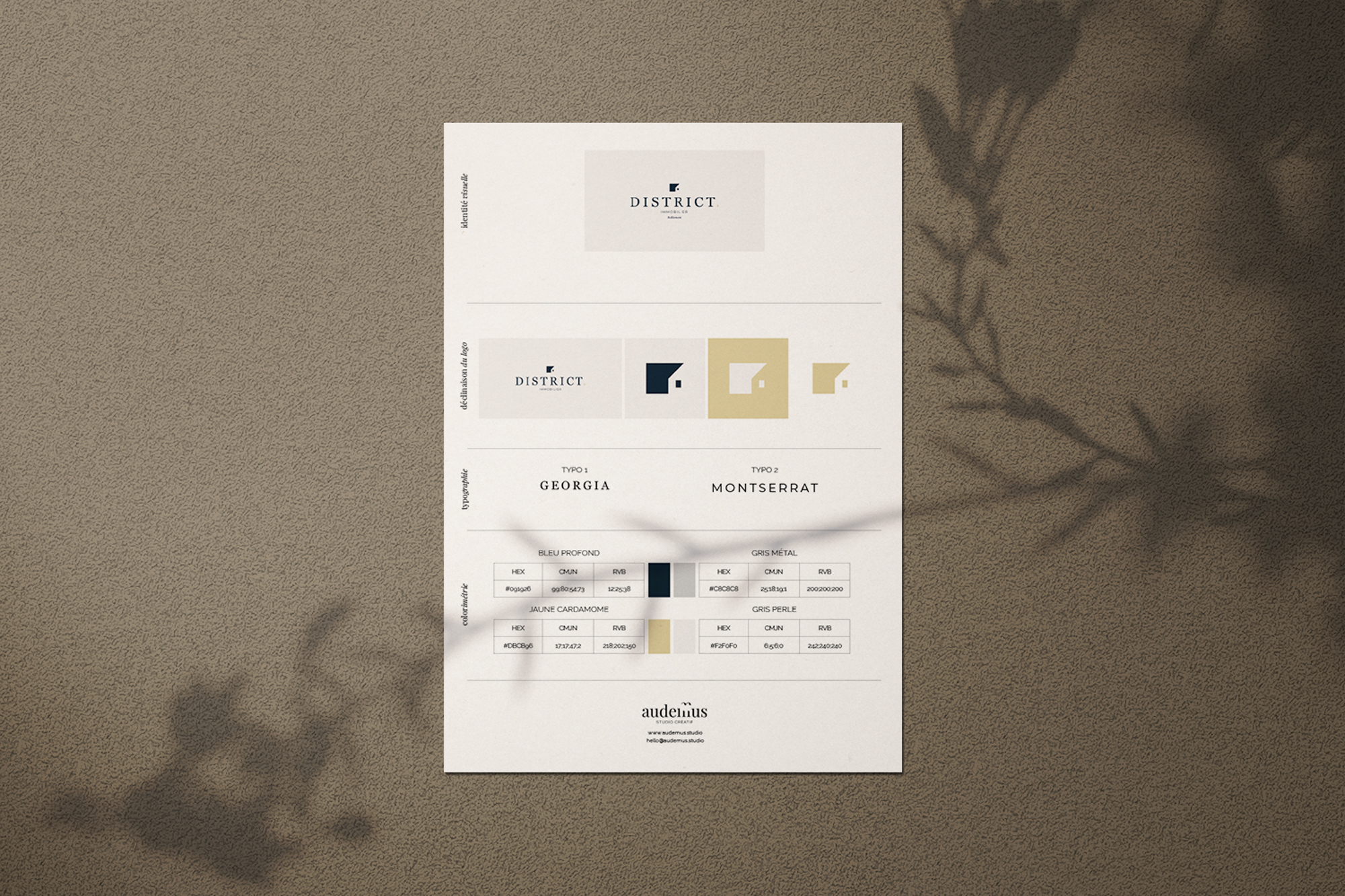 charte graphique premium agence immo