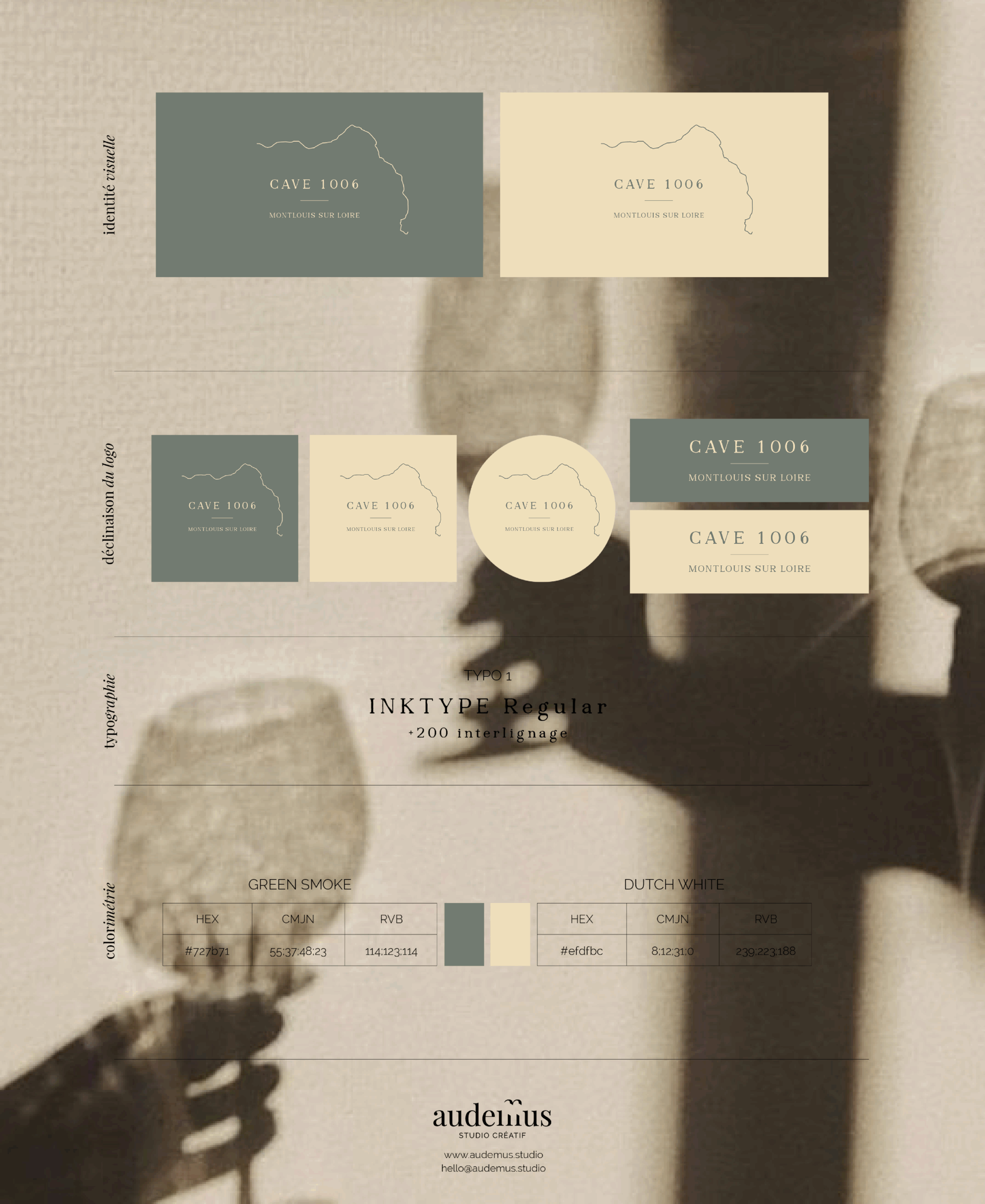 charte graphique minimaliste inspiration — Audemus Studio