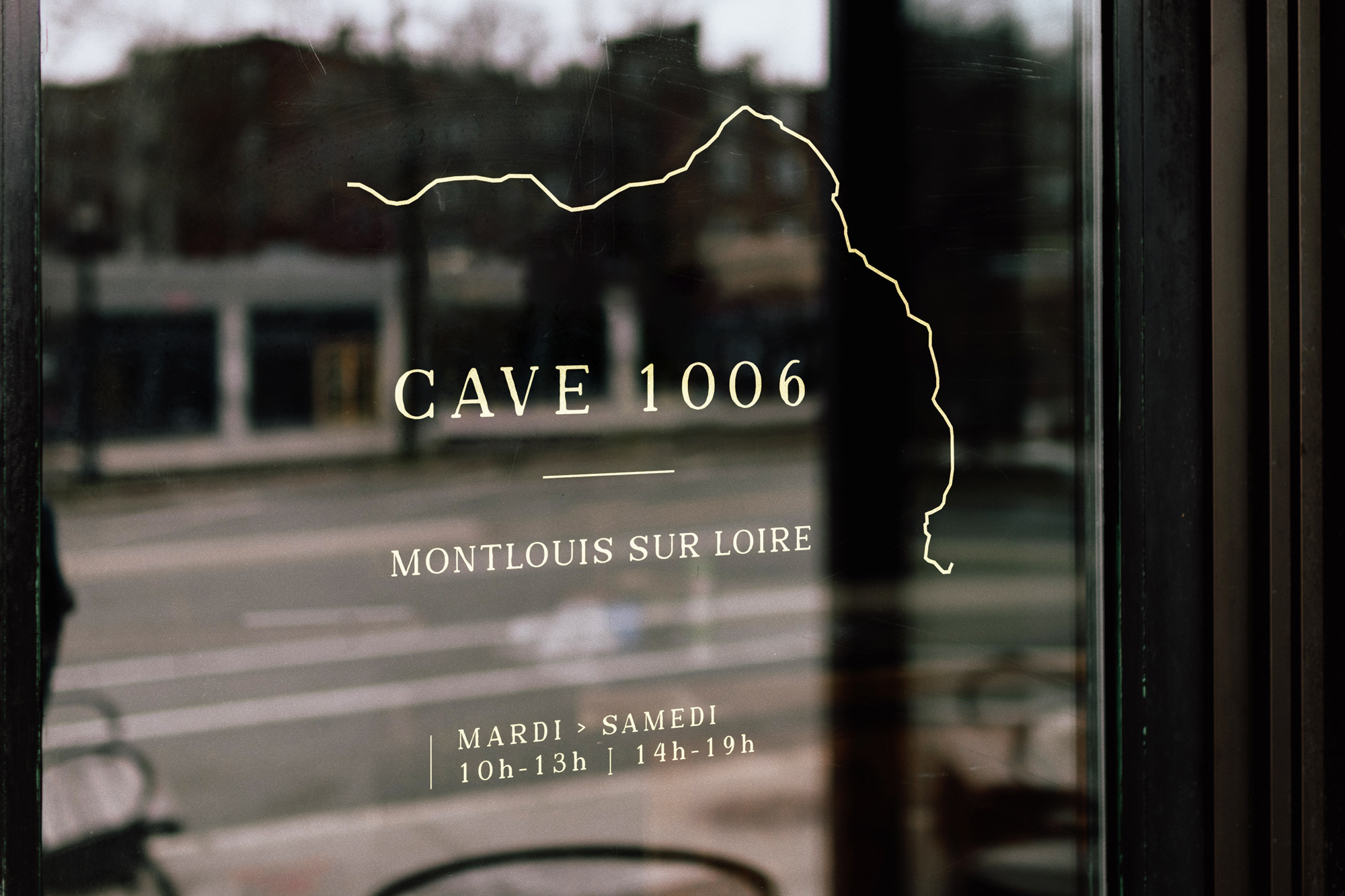 Vitrine stickers vinyle cave à vins