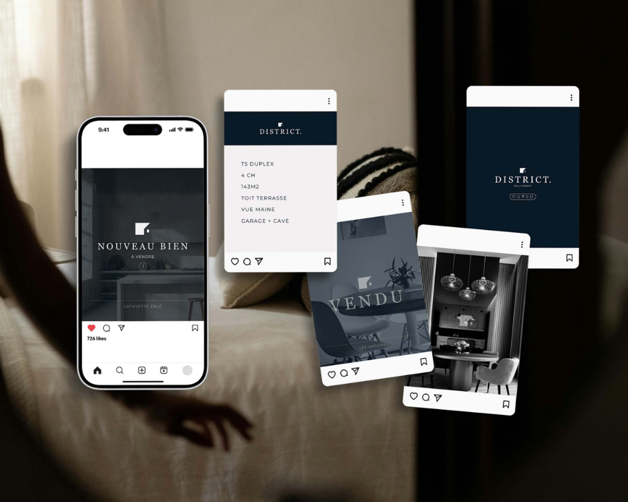 Templates Instagram & branding digital à Angers — Audemus Studio